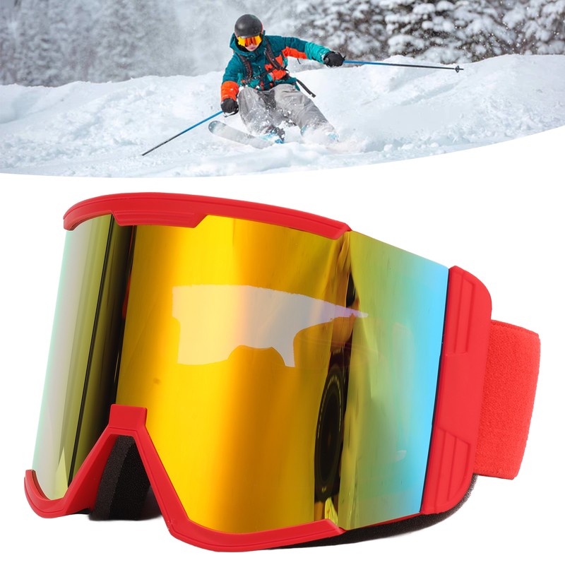Adult Ski Goggles Double Layer Anti Fog Large Field Cylindrical