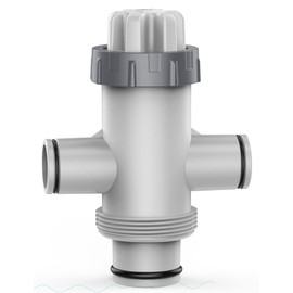 POOLHACKER Pool Fittings Dual Split Hose Plunger Valve, Pool Parts Replacement Shut-Off Valve with Dual inlets for Above Ground Pool