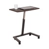 Seville Classics Airlift Height Adjustable Mobile Rolling Laptop Cart Computer