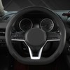 West Llama Flat Bottom Car Steering Wheel Cover for Nissan,D