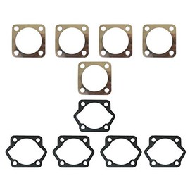 HGC 5pcs Cylinder Head Gasket + 5pcs Cylinder Base Bottom Gasket For 80cc Motorized Bike