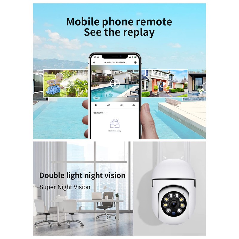 Nurdo Smart Security Camera 1080p HD Home Camera with Motion