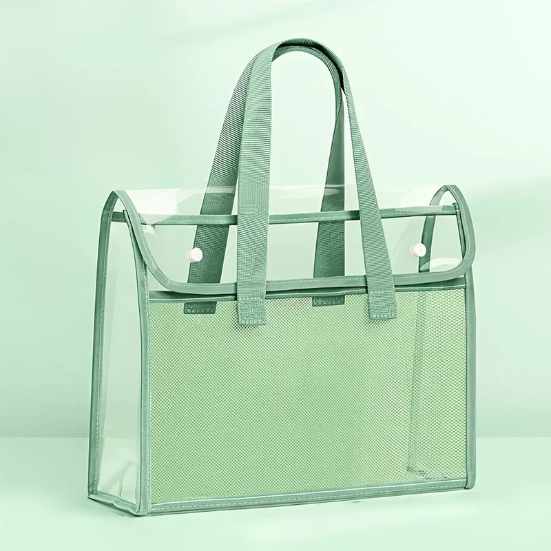 Transparent File Organizer for School & Office – Expandable PVC