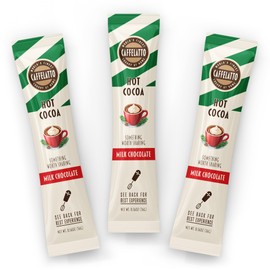 Caffelatto Hot Chocolate – Milk Chocolate | Premium Instant Hot Cocoa Mix for Milk Frothers | 0.56oz Sticks (Pack of 9)