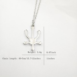 MYANAIL Nine Planets Pendant Necklace Sailor Moon Guardian Star Clavicle Necklace, Astronomy Enthusiast Gift Jewelry (Neptune)