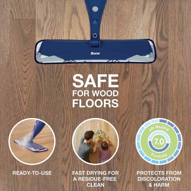 WORX 128 Oz. Hardwood Floor Cleaner + Microfiber Wet Mop