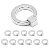 Jiozermi 12 Pcs Cabinet Knobs, Metal Ring Pull Handles, Hardware