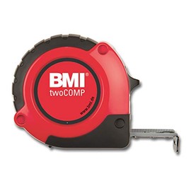 BMI 472341021 M 7647540003" Two COMP M Pocket Measuring Tape, White/Black/Red, 3 m x 16 mm