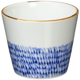 Yoshida Pottery 60437 Soba Boar Mouth, Japanese Citrine Arabesque
