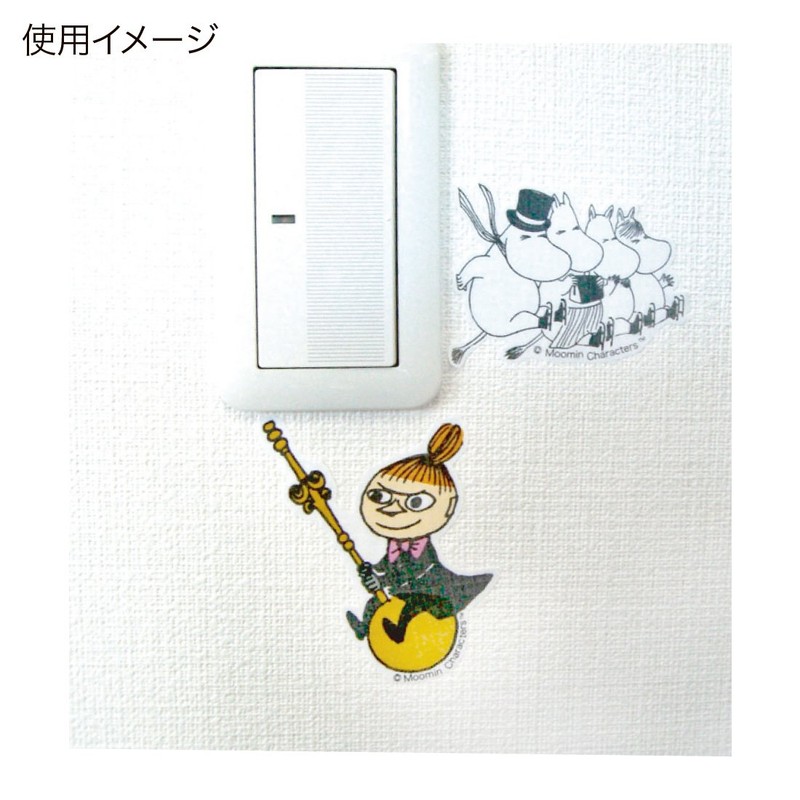 Moomin MMST1544R Wall Sticker Family Skating Approx. 4.3 x 3.7