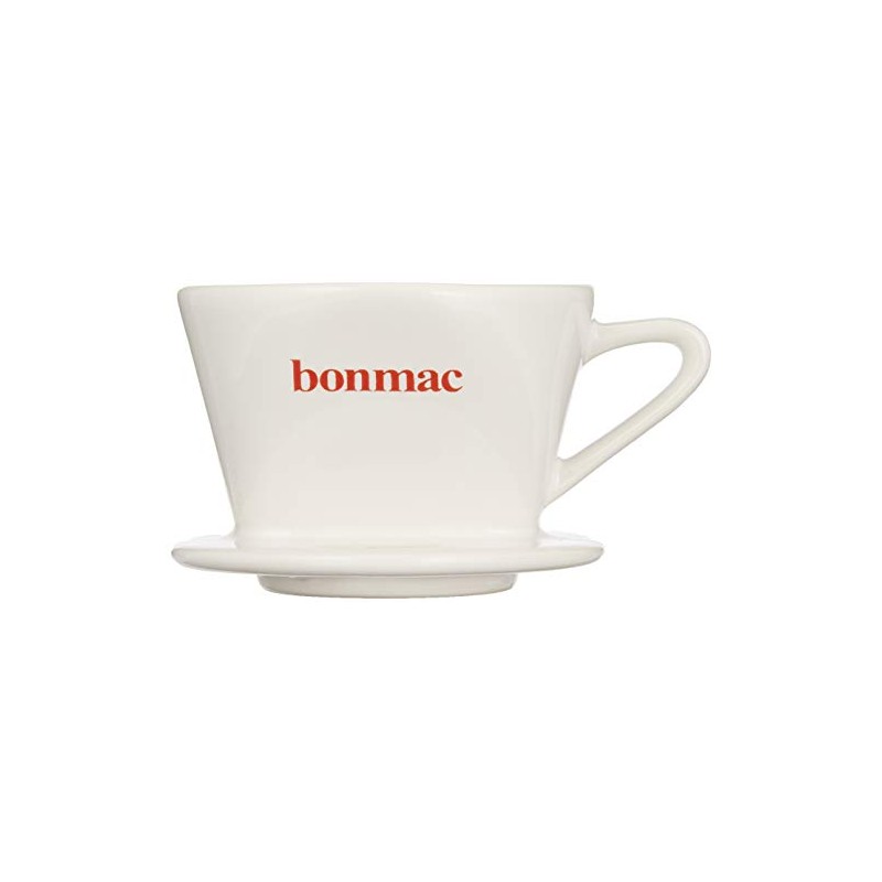 Bonmac 1-2 Cup Coffee Dripper with Measuring Spoon CD-1W White
