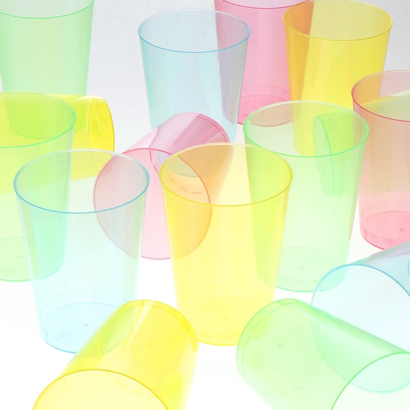 com-four® 24 x Reusable Drinking Cups for Party, Camping and
