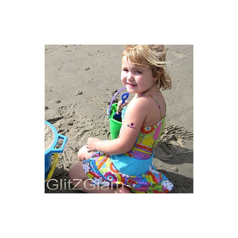 Märchen Tattoo Schablonen Set für Körperkunst & Glitter Tattoos