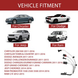 5148105AH Knock Oil Pressure Temperature Sensor Wiring Compatible with Jeep Dodge Chrysler Ram (2011-2016) OEM Replacement for Engine Monitoring System