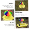 WHAMVOX Inflatable Toy Sun Umbrella Pool Cooler Floating Drink Holder