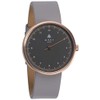 MAST MILANO Men's Ultra Thin Single Hand Watch, black/grey, Strap.