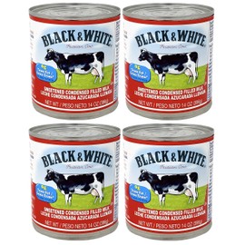 Black & White Sweetened Condensed Filled Milk 14 ounce (Pack of 4)