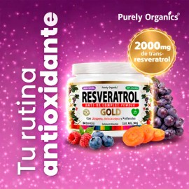 Resveratrol En Polvo Anti-ox Complex Gold  60 Servicios Sin Sabor                                                                                     