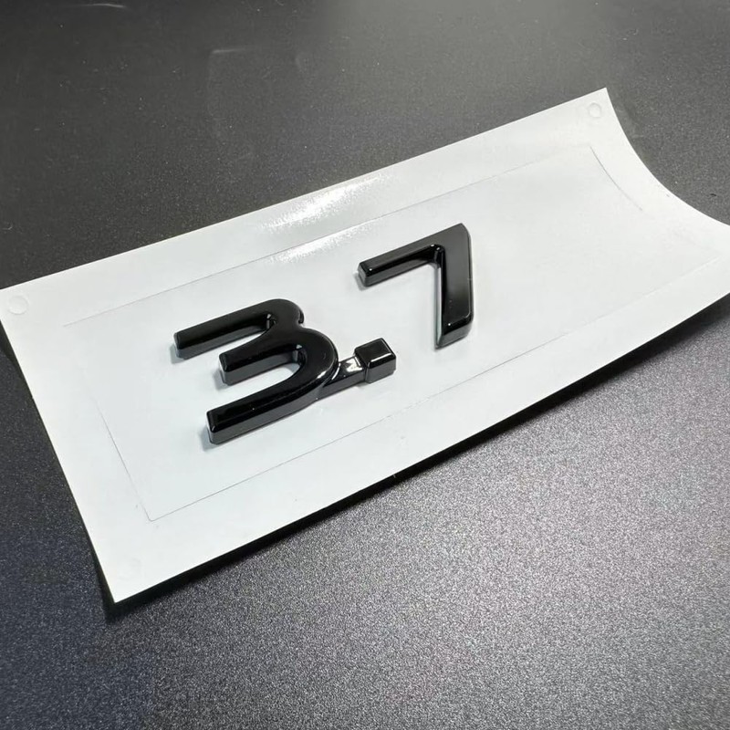 3D ABS 1Pcs 3.7 Side Emblem Badge Decal for Q50