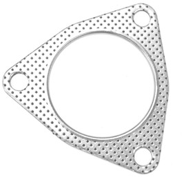 Muffler Gasket, 1 Piece, Triangular φ3.0 inches (76 mm), Pitch 4.0 inches (103 mm), Turbo Gasket, Exhaust Gasket, Flange Gasket, Metal Ring, Ceramic, Muffler Gasket, For Motorcycles, Engine Cover,