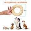 Pork Chomps Baked Pork Skin Dog Chew, 6-inch Bagel, 1