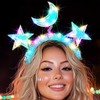 BARTOSI Light Up Star Headband LED Moon Headbands Glow Costume