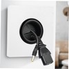 KONTONTY 5pcs Wall Plate Cable Pass Through Cover Rubber Pad
