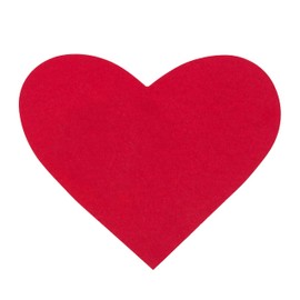 Mopec Pack Corazones rojos cartulina de 285 gramos 8.5 x 9.5 cm X014 pack of 25 red cardboard hearts, 285 g, 8.5 x 9.5 cm
