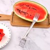 2-in-1 Watermelon Fork Slicer Fruit Cutter, Watermelon Slicer Cutter,Stainless Steel