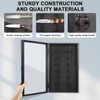 Triceratops Knife Display Case with Lockable Clear Acrylic Door, Wall