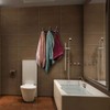 ASelected Stainless Steel Wall Mounted 3 Double Hook Hanger Rail