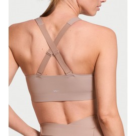 Victoria's Secret Women's VSX Knockout Front Close Sports Bra, High Impact Underwire, Bare Taupe, 38DDD