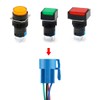 Baomain Wiring Plug with Harness for 16mm 5/8" Push Button