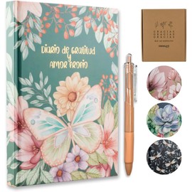 Diario de Gratitud, libreta de amor propio, cuaderno manifestacion, agradecimiento, diario personal (Mariposas)