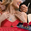 I Love You Necklace 100 Languages, Preserved Rose with Necklace,