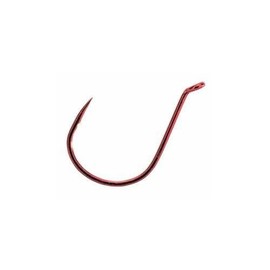 Mustad Ultra Point KVD Double Wide Gap Dropshot Hook (Pack of 10), Red, Size 1