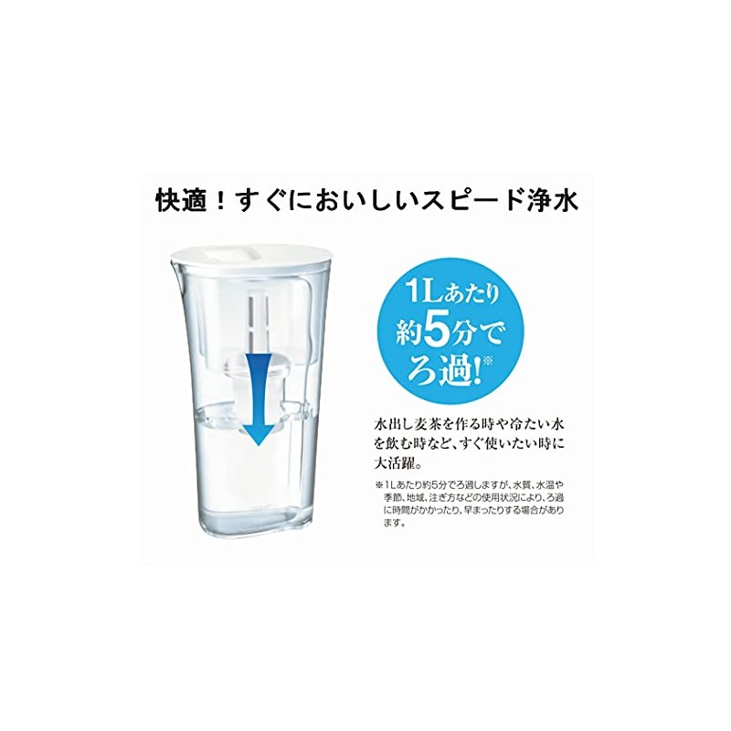 TORAY torayvino Pitcher-type Water Purifier 1.2L PT302F