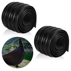 Deekin 2 Pcs Kayak Keel Guard for Fiberglass 4" Width Boat Kayak Aluminum Boat Prevent Damage Self Installation Accessories for Fiberless Boats Inflatable Boats(59 x 4 Inch,Black)