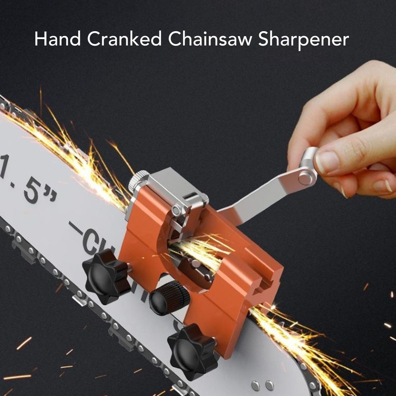 Chainsaw Sharpener Hand Cranked Manual Chain Saw Sharpening Tool Set