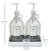 128 fl oz Glass & Resin Laundry Detergent Dispenser Set,