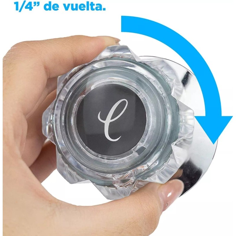 CNX Juego De 2 Llaves Para Regaderascon Un Acabado Transparente