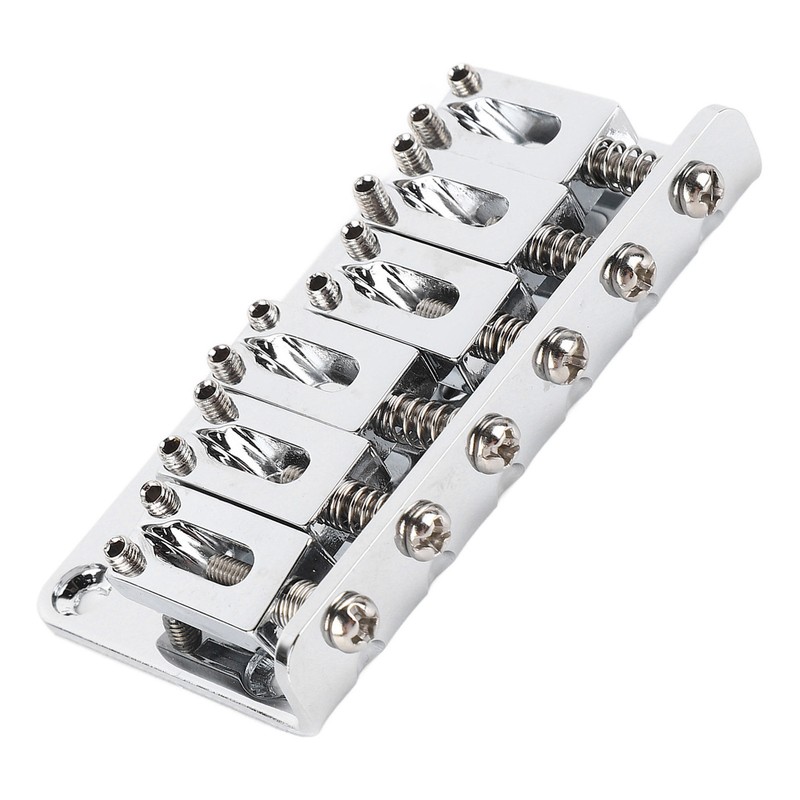 6 String Guitar Bridge Replacement Zinc Alloy Electric Guitar Saddle