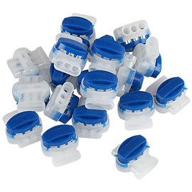 Wire Connector Terminals, 20 Pack 3 Wire Gel Filled Self Stripping Pigtail Cable Connectors 314, Connection Terminals/Connectors for Robot and Motor Lawnmowers, Fire Retardant, Moisture-Proof