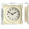 JONES CLOCKS® Rialto Wall Clock | Scroll Vintage Square Clock