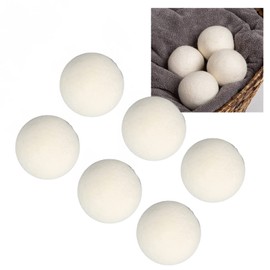 Drying Ball, Adsorb Impurities High Density Wool Drying Balls 6 Pcs Dehumidify for Clothes Washing (5cm)
