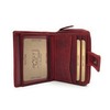 Small Genuine Leather Women's Wallet with RFID Protection, red, Retro