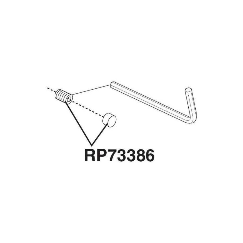 DELTA FAUCET RP73386 Trinsic, Button and Set Screw-Roman Tub Handle,