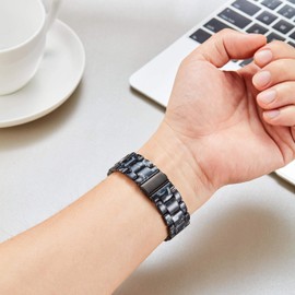 BINLUN Resin Watch Strap for Women 18 mm 20 mm Replacement Watch Straps for Men 22 mm - 14 Colours Watch Strap in 3 Sizes 18 mm / 20 mm / 22 mm Fashion Skin-Friendly Watch Straps, 18mm