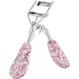 Bling 블링 라인스톤 속눈썹 컬러스 스테인리스 스틸 천연 및 오래 지속되는 핏으로 모든 눈 모양의 곡선 [Ab Color] Bling Rhinestone Eyelash Curler Stainless Steel with Natural and Long-Lasting Fit for All Eye Shapes [Ab Color]