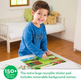 Melissa & Doug Reusable Sticker Pad: Habitats - 150+ Reusable Stickers - FSC Certified
